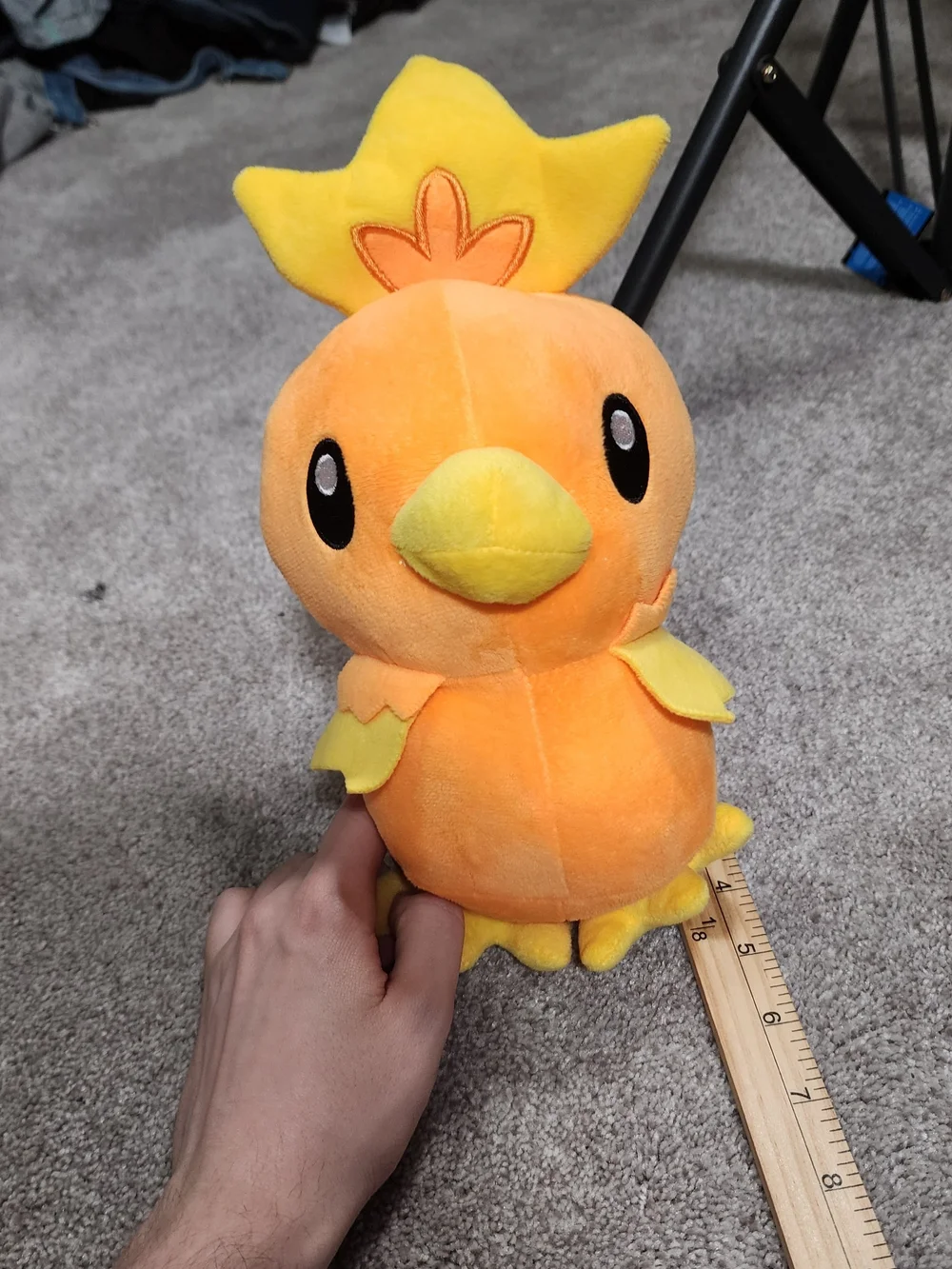 Torchic Pokemon Original Plush Stuffed 10” Toy Doll Pokemon Center Suction Cup